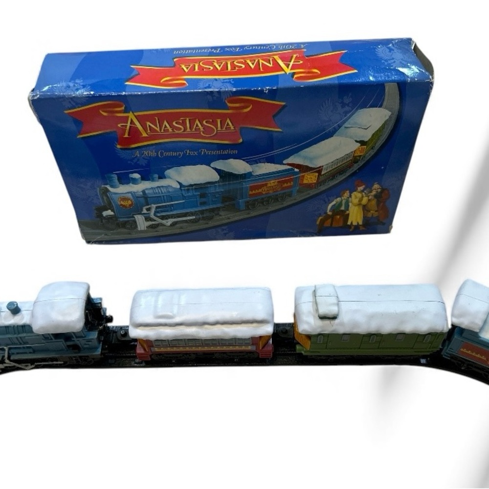 Anastasia Snowy Blue and White Train Set
